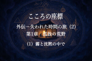 【長編連載小説】 『こころの座標 外伝：失われた時間の旅』 （2） 第１章　孤独の荒野—①