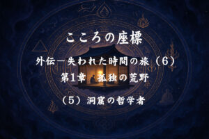 【長編連載小説】 『こころの座標　外伝：失われた時間の旅』 （６） 第1章　洞窟の哲学者—⑤