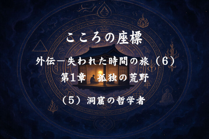 【長編連載小説】 『こころの座標　外伝：失われた時間の旅』 （６） 第1章　洞窟の哲学者—⑤