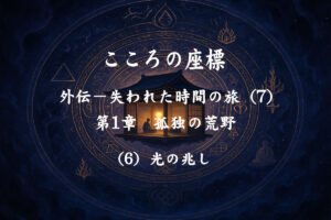 【長編連載小説】 『こころの座標 外伝:失われた時間の旅』 (7) 第1章 光の兆し—⑥
